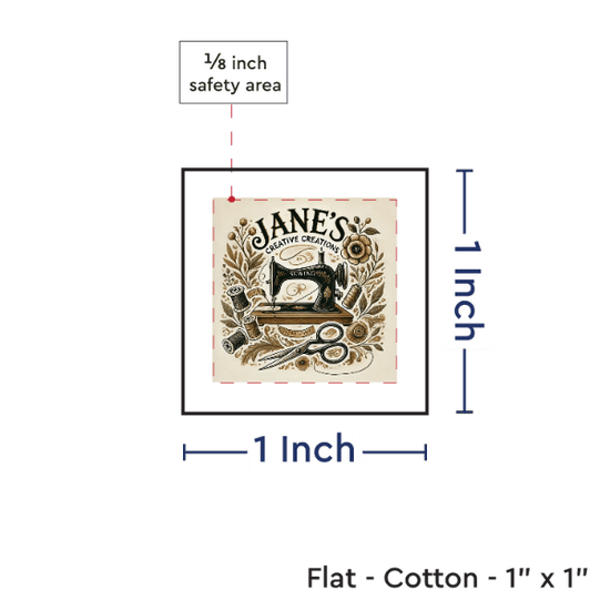 PPLR_HIDDEN_PRODUCT Print your Logo or Image on FLAT Cotton Tags