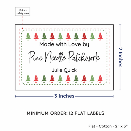 PPLR_HIDDEN_PRODUCT Christmas Trees (2"x3" Cotton - 12 labels/set)