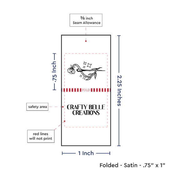 PPLR_HIDDEN_PRODUCT Print Your Logo/Image on Satin Tags (1" wide - Satin)