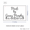 PPLR_HIDDEN_PRODUCT Double Heart Border (2"x3" Cotton - 12 labels/set)