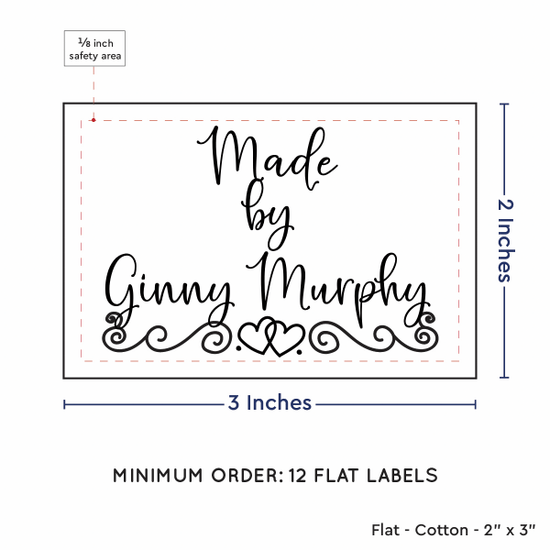 PPLR_HIDDEN_PRODUCT Double Heart Border (2"x3" Cotton - 12 labels/set)