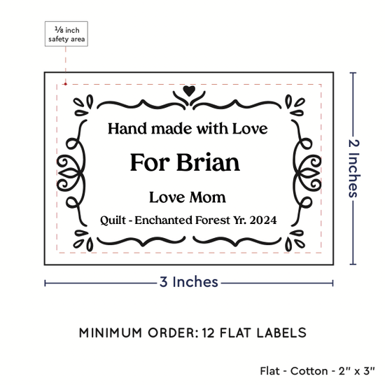 PPLR_HIDDEN_PRODUCT Swirl Accent Border (2"x3" Cotton - 12 labels/set)