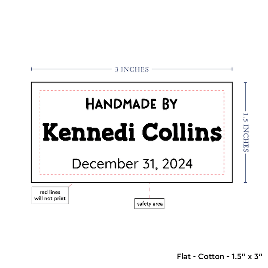 PPLR_HIDDEN_PRODUCT Text Only Medium Large Label (1.5"x3"-Cotton)