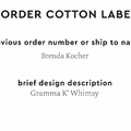 PPLR_HIDDEN_PRODUCT Reorder Previous Label Design - COTTON