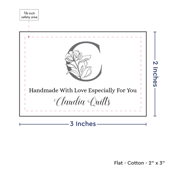 PPLR_HIDDEN_PRODUCT Floral Letter (2"x3"-Cotton)
