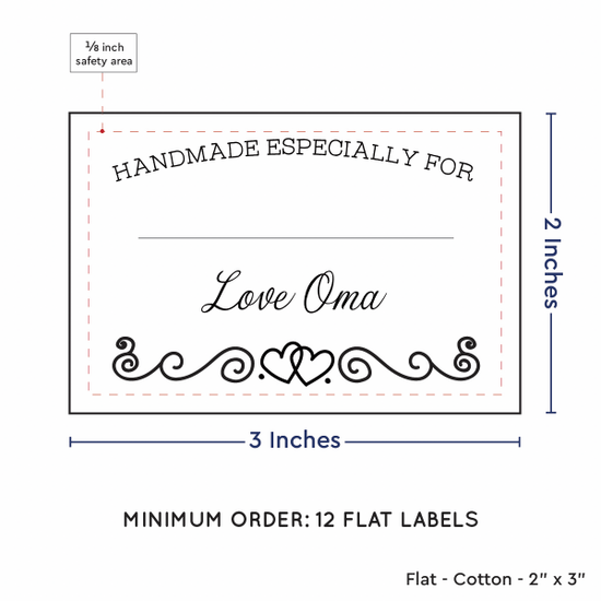 PPLR_HIDDEN_PRODUCT Double heart border with Fill in Blanks (2"x3" Cotton - 12 labels/set)