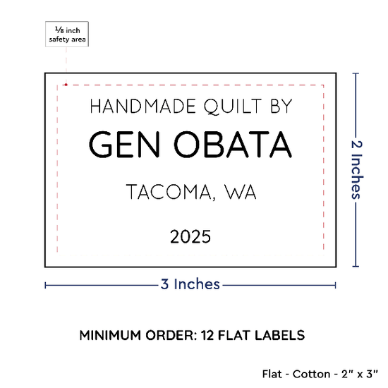 PPLR_HIDDEN_PRODUCT Large Text Only Label (2"x3"-Cotton)