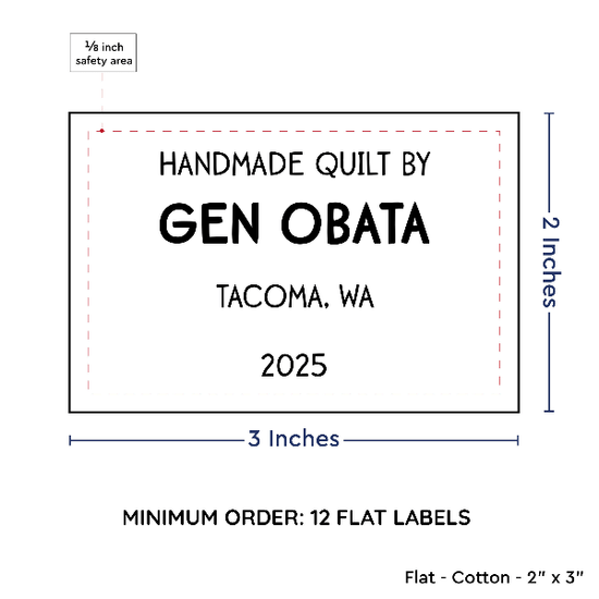 PPLR_HIDDEN_PRODUCT Large Text Only Label (2"x3"-Cotton)