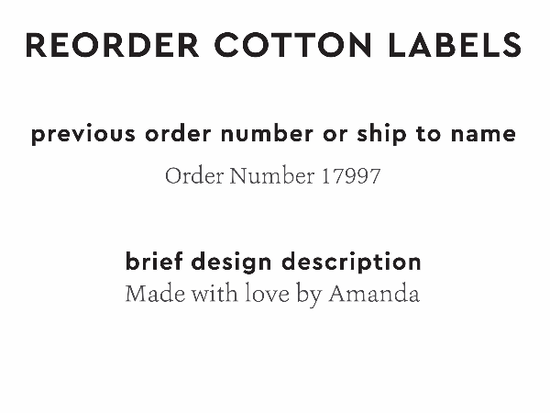 PPLR_HIDDEN_PRODUCT Reorder Previous Label Design - COTTON