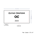 PPLR_HIDDEN_PRODUCT Text Only Medium Large Label (1.5"x3"-Cotton)