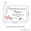PPLR_HIDDEN_PRODUCT Thread and Flowers (2"x3" Cotton - 12 labels/set)