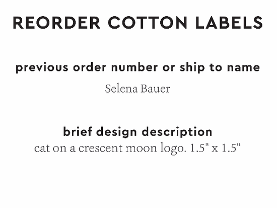 PPLR_HIDDEN_PRODUCT Reorder Previous Label Design - COTTON