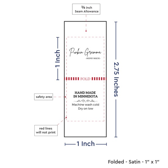 PPLR_HIDDEN_PRODUCT Print Your Logo/Image on Satin Tags (1" wide - Satin)