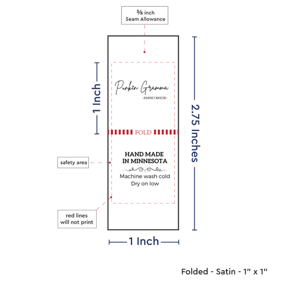 PPLR_HIDDEN_PRODUCT Print Your Logo/Image on Satin Tags (1" wide - Satin)