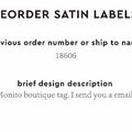 PPLR_HIDDEN_PRODUCT Reorder Previous Label Design - SATIN