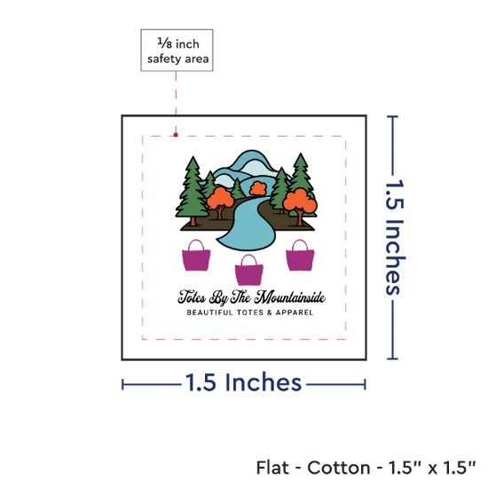 PPLR_HIDDEN_PRODUCT Print your Logo or Image on FLAT Cotton Tags