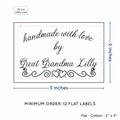 PPLR_HIDDEN_PRODUCT Double Heart Border (2"x3" Cotton - 12 labels/set)