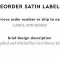 PPLR_HIDDEN_PRODUCT Reorder Previous Label Design - SATIN