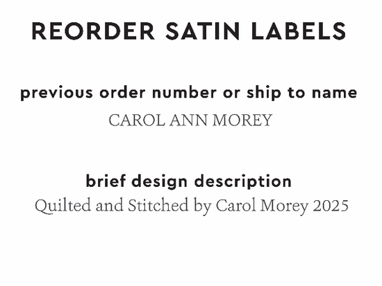 PPLR_HIDDEN_PRODUCT Reorder Previous Label Design - SATIN
