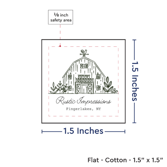 PPLR_HIDDEN_PRODUCT Print your Logo or Image on FLAT Cotton Tags