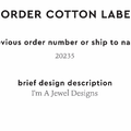PPLR_HIDDEN_PRODUCT Reorder Previous Label Design - COTTON