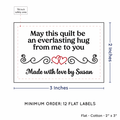 PPLR_HIDDEN_PRODUCT Double Heart Quote (2"x3" Cotton - 12 labels/set)