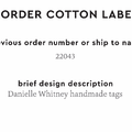 PPLR_HIDDEN_PRODUCT Reorder Previous Label Design - COTTON