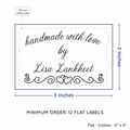 PPLR_HIDDEN_PRODUCT Double Heart Border (2"x3" Cotton - 12 labels/set)