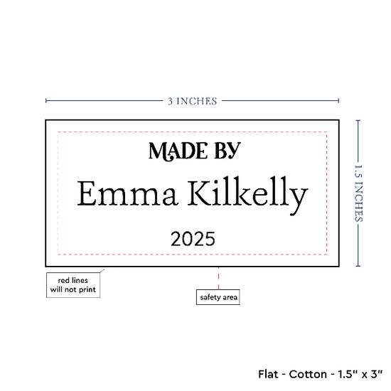 PPLR_HIDDEN_PRODUCT Text Only Medium Large Label (1.5"x3"-Cotton)
