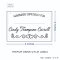 PPLR_HIDDEN_PRODUCT Double heart border with Fill in Blanks (2"x3" Cotton - 12 labels/set)