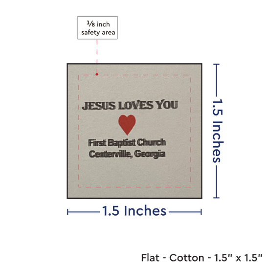 PPLR_HIDDEN_PRODUCT Print your Logo or Image on FLAT Cotton Tags