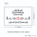 PPLR_HIDDEN_PRODUCT Double Heart Quote (2"x3" Cotton - 12 labels/set)