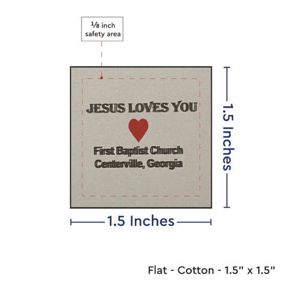 PPLR_HIDDEN_PRODUCT Print your Logo or Image on FLAT Cotton Tags