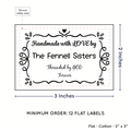 PPLR_HIDDEN_PRODUCT Swirl Accent Border (2"x3" Cotton - 12 labels/set)