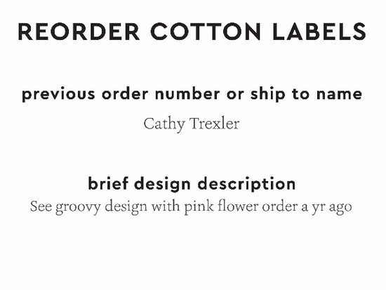 PPLR_HIDDEN_PRODUCT Reorder Previous Label Design - COTTON