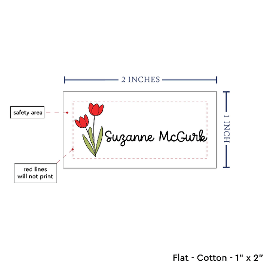 PPLR_HIDDEN_PRODUCT Spring Tulips (2"x1"-Cotton)