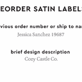 PPLR_HIDDEN_PRODUCT Reorder Previous Label Design - SATIN