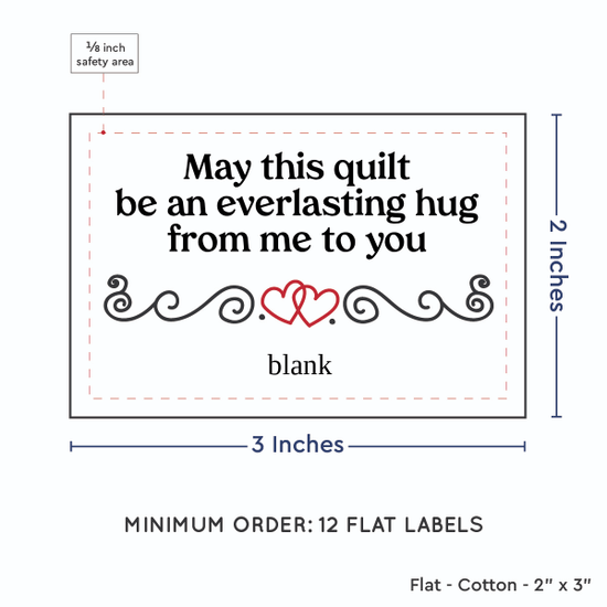 PPLR_HIDDEN_PRODUCT Double Heart Quote (2"x3" Cotton - 12 labels/set)