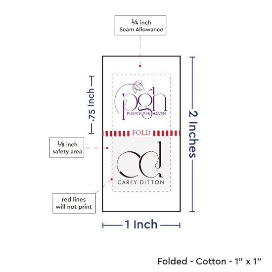 PPLR_HIDDEN_PRODUCT Print Your Logo or Image on FOLDED Cotton Tags