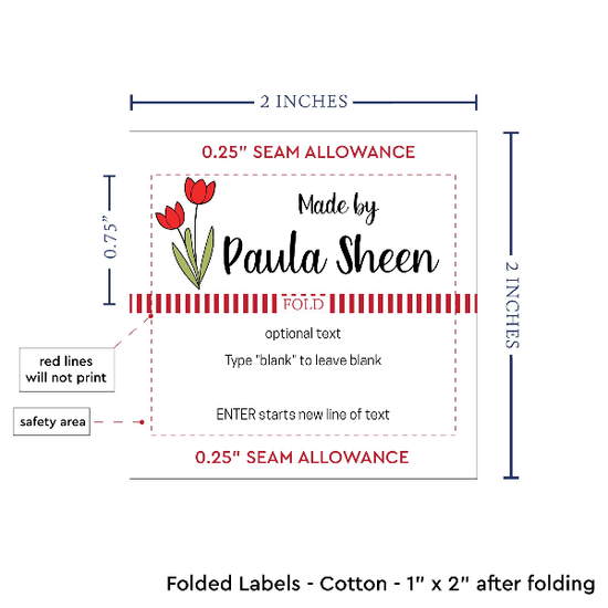 PPLR_HIDDEN_PRODUCT Spring Tulips (2"x1"-Cotton)