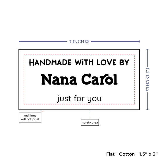 PPLR_HIDDEN_PRODUCT Text Only Medium Large Label (1.5"x3"-Cotton)