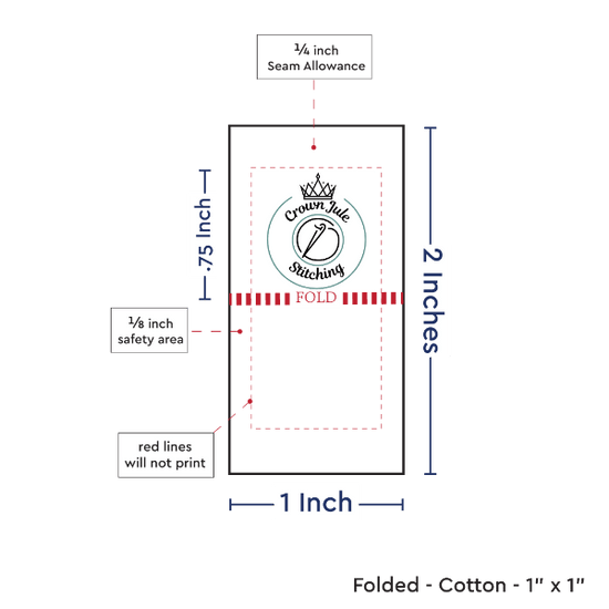 PPLR_HIDDEN_PRODUCT Print Your Logo or Image on FOLDED Cotton Tags
