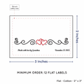 PPLR_HIDDEN_PRODUCT Double Heart Quote (2"x3" Cotton - 12 labels/set)