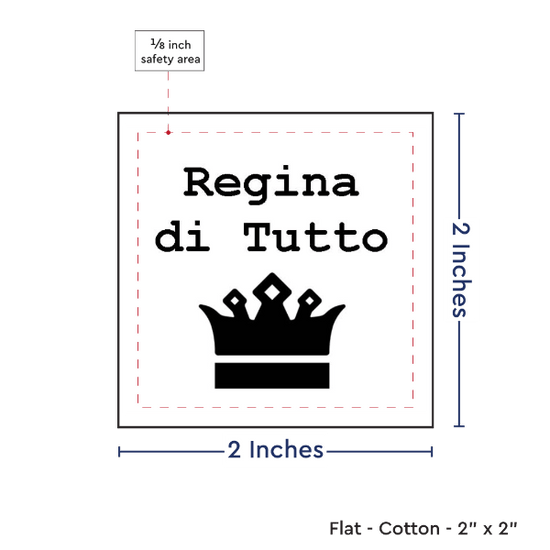 PPLR_HIDDEN_PRODUCT Print your Logo or Image on FLAT Cotton Tags