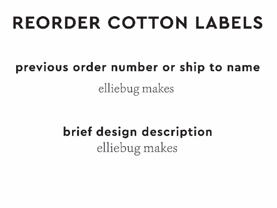 PPLR_HIDDEN_PRODUCT Reorder Previous Label Design - COTTON