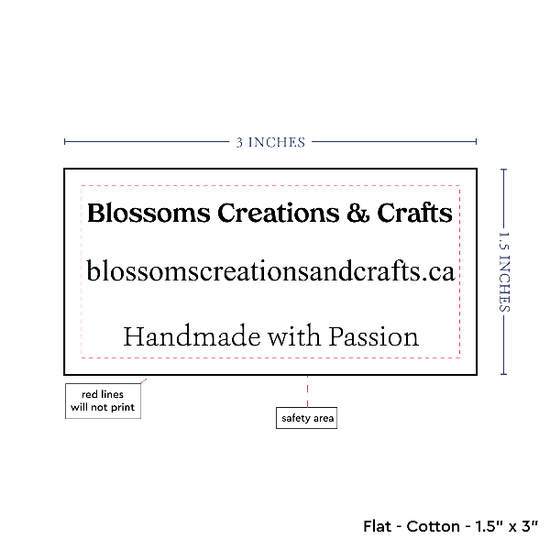 PPLR_HIDDEN_PRODUCT Text Only Medium Large Label (1.5"x3"-Cotton)