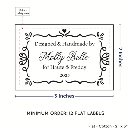 PPLR_HIDDEN_PRODUCT Swirl Accent Border (2"x3" Cotton - 12 labels/set)