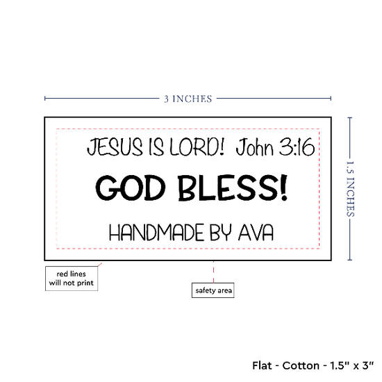 PPLR_HIDDEN_PRODUCT Text Only Medium Large Label (1.5"x3"-Cotton)