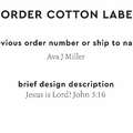 PPLR_HIDDEN_PRODUCT Reorder Previous Label Design - COTTON