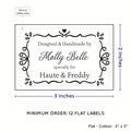 PPLR_HIDDEN_PRODUCT Swirl Accent Border (2"x3" Cotton - 12 labels/set)